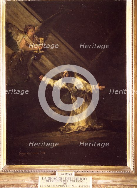 Agony in the Garden', oil by Francisco de Goya.