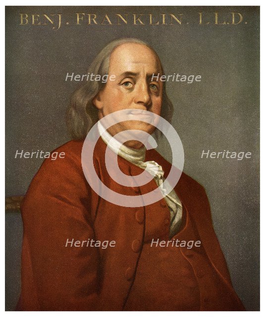 Benjamin Franklin, American scientist and politician, 1782 (1956). Artist: Unknown