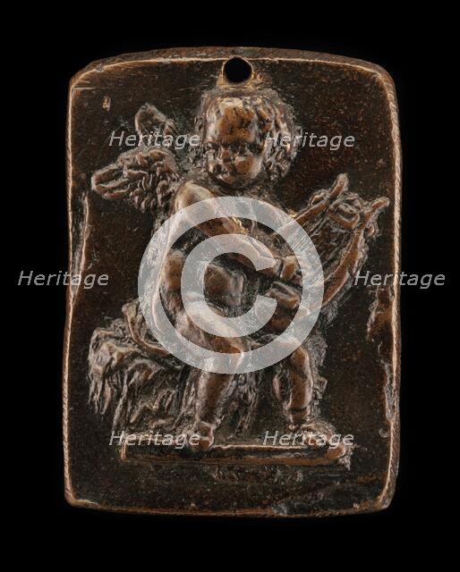 Cupid Playing on a Lyre, c. 1500. Creator: Unknown.