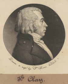 Joseph Clay, 1799. Creator: Charles Balthazar Julien Févret de Saint-Mémin.