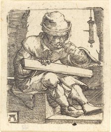 The Pensive Carpenter, c. 1520/1530. Creator: Albrecht Altdorfer.