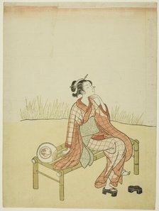 By the Stream, c. 1765. Creator: Suzuki Harunobu.