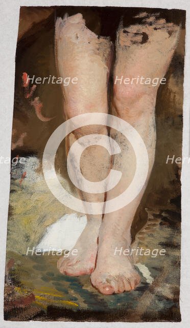 Study of Legs (Phryne) to the Painting "Phryne on the Poseidon's Celebration in Eleusis", c1888. Creator: Henryk Siemiradzki.
