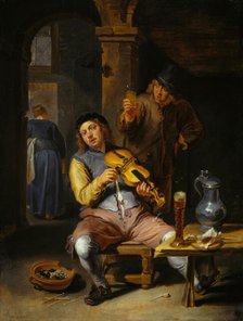 The Blind Fiddler, 1637-1677. Creator: Willem van Herp.