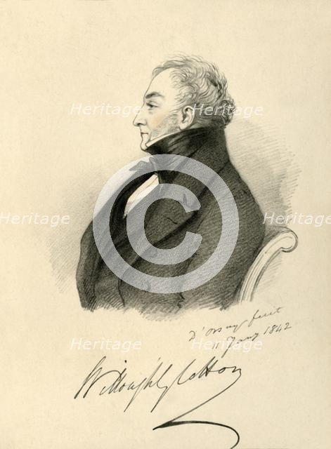 'Sir Willoughby Cotton', 1842. Creator: Richard James Lane.