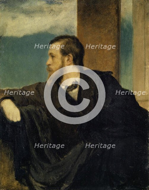 Self-Portrait, 1862. Creator: Böcklin, Arnold (1827-1901).