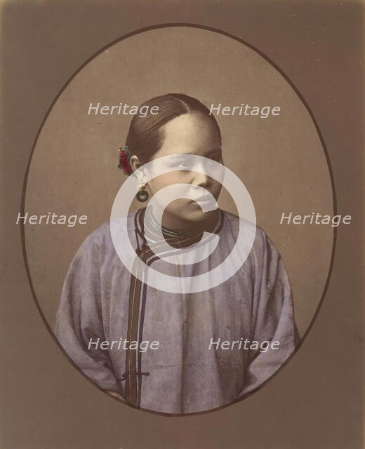 Fille de Shanghai, 1870s. Creator: Baron Raimund von Stillfried.