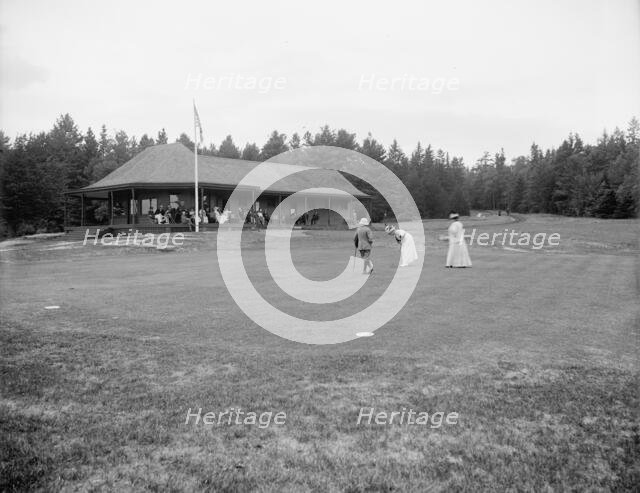 On the links, Hotel Champlain, Bluff Point, N.Y., between 1900 and 1910. Creator: Unknown.