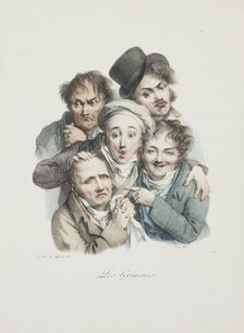 Les Grimaces, c. 1823. Creator: Boilly, Louis-Léopold (1761-1845).