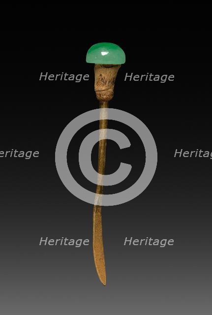 Snuff Bottle with Stopper (stopper), 1736-1795. Creator: Unknown.