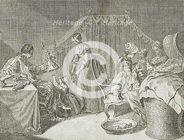 Illustration for Basedow's 'Elementary Work', 1770. Creator: Daniel Nikolaus Chodowiecki.