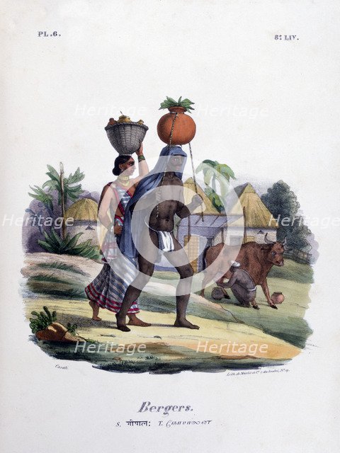'Shepherds', 1828. Artist: Marlet et Cie