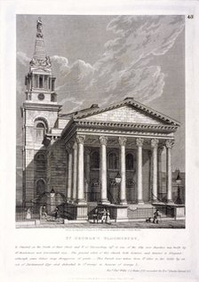 St George, Bloomsbury, Holborn, London, 1818. Artist: William Wise