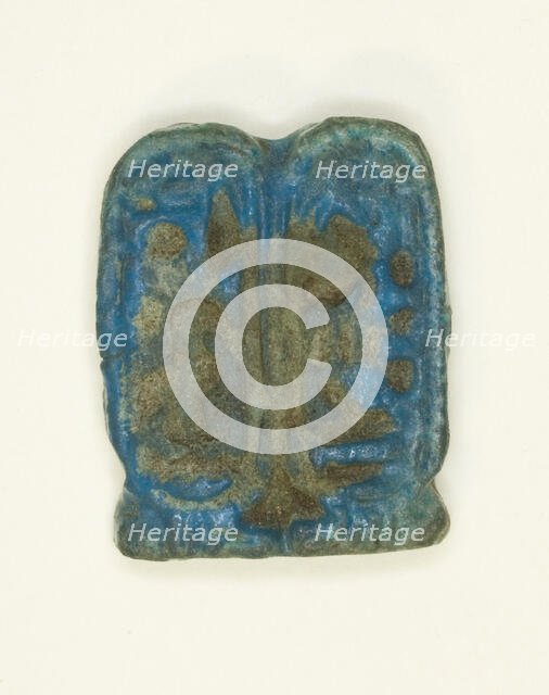 Amulet: Double Cartouche of King Akhenaton, Egypt, New Kingdom, Dynasty 18, reign of Akhenaten... Creator: Unknown.