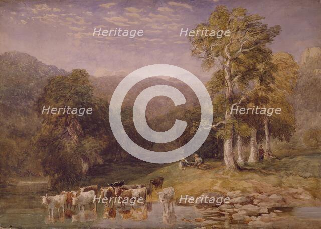 On the Llugwy, c1830s. Creator: David Cox the Elder.