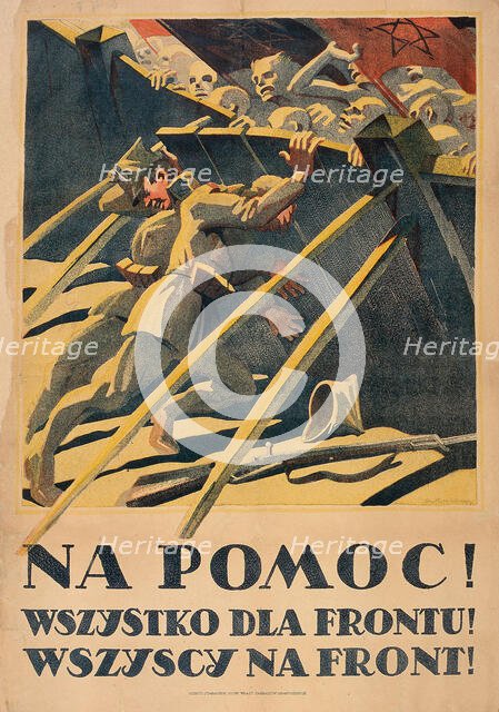 Help!, 1920. Creator: Bartlomiejczyk, Edmund Ludwik (1885-1950).