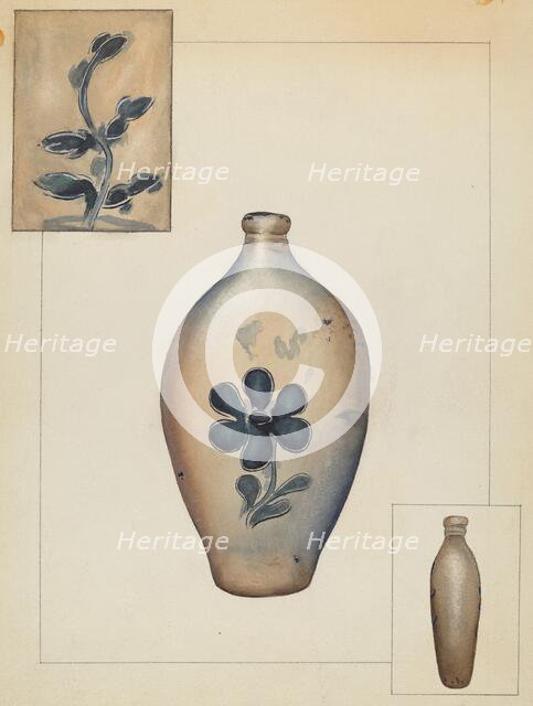 Flask, c. 1937. Creator: Alvin Shiren.