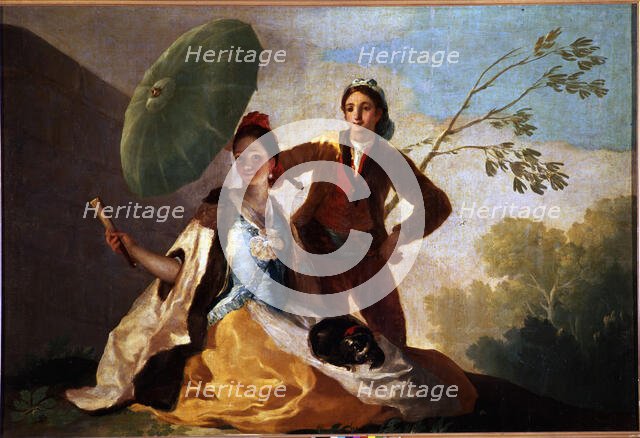 'El Quitasol', 19th century.. Creator: Goya y Lucientes  Francisco de (1746 - 1828).