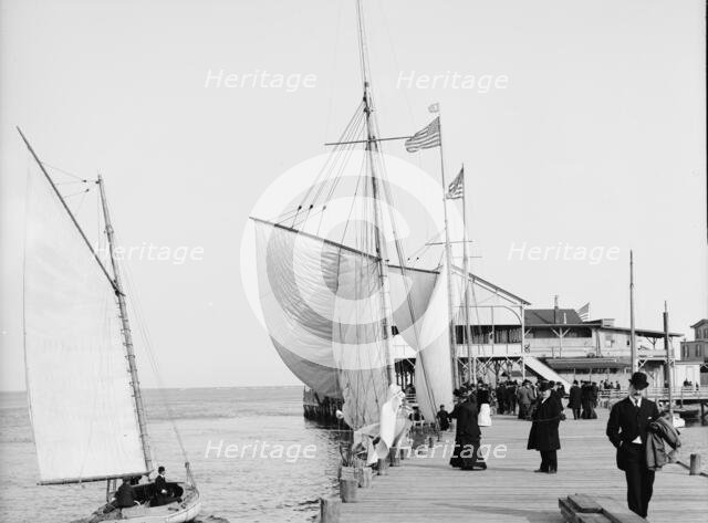 Pier at the inlet, Atlantic City, N.J., c1905. Creator: Unknown.