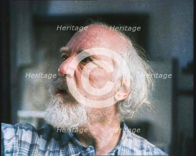 Augustus John Painting, 1930s. Creator: British Pathe Ltd.