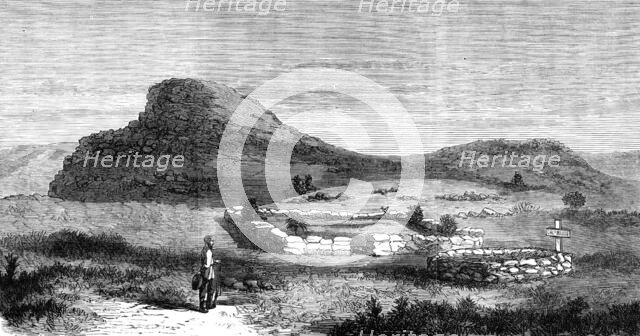 Summit of Majuba Hill,...graves of Captain Maude and soldiers killed in the fight of Feb. 27, 1881. Creator: Unknown.