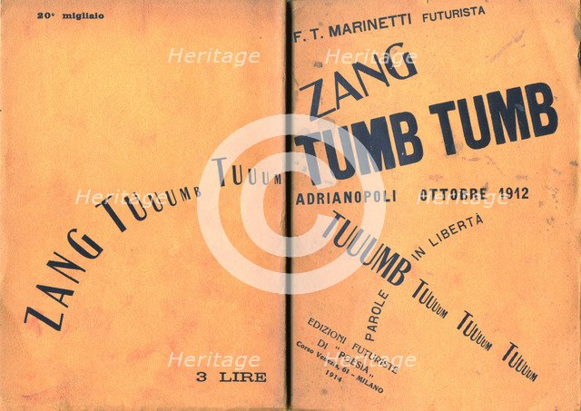 Cover of Zang Tumb Tumb, 1914.