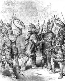 The Savage Club Entertainment at the Royal Albert Hall: the Pipe of Peace, 1883. Creator: Unknown.