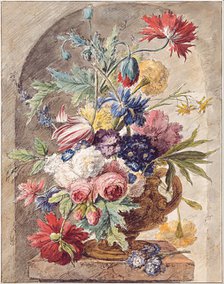 Flower Still Life, ca 1734. Artist: Huysum, Jan, van (1682-1749)