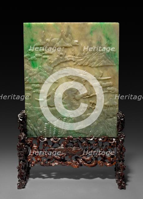 Table Screen with Stand, 1644-1912. Creator: Unknown.