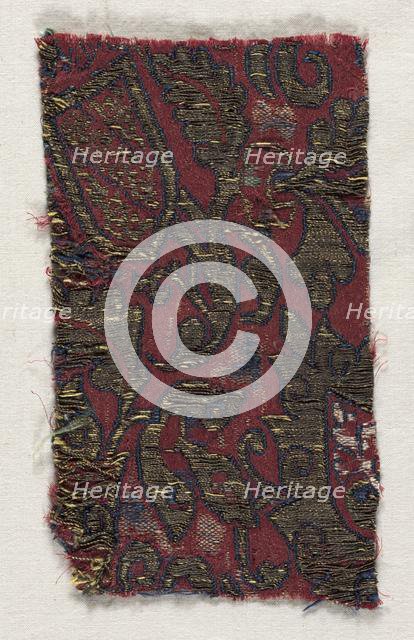 Textile Fragment, 15th century. Creator: Unknown.
