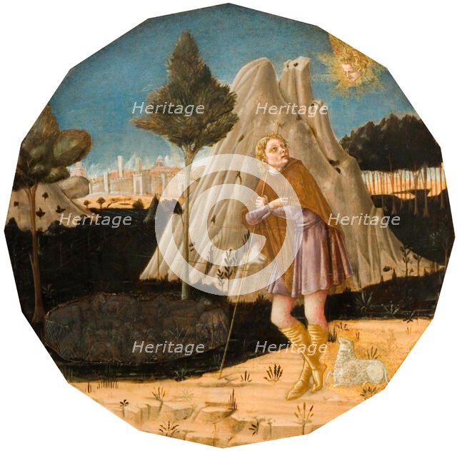 Angel Appearing to Joachim, 1500. Creator: Matteo di Giovanni.