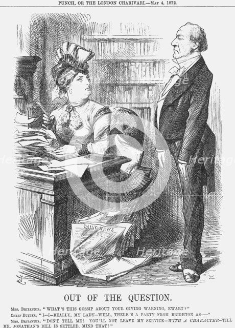 'Out of the Question', 1872. Artist: Joseph Swain