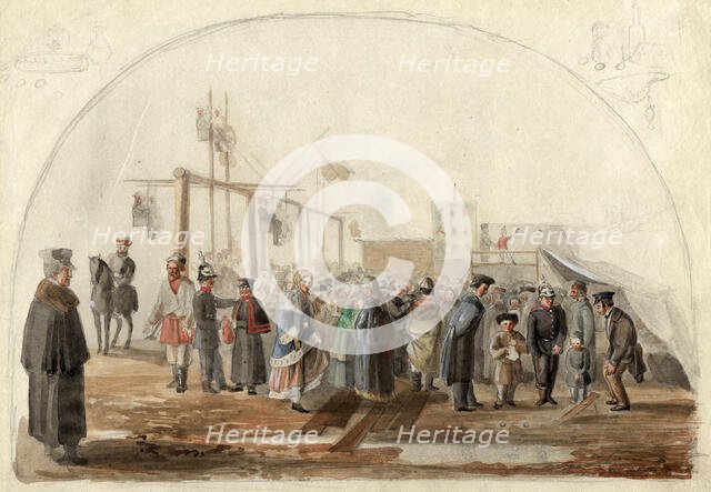 How we spend Easter. N 3., 2nd half of 19th century. Creator: Mikhail Znamensky.