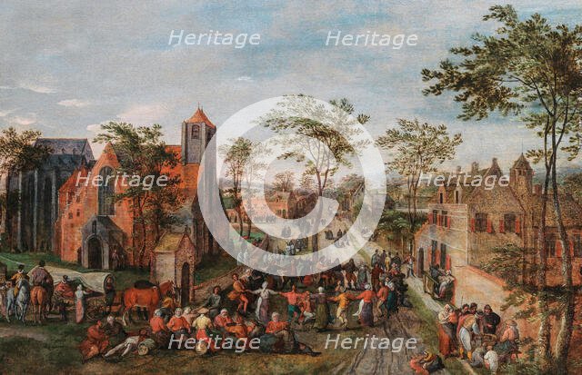 Village fair, 1580s. Creator: Grimmer, Jacob (ca 1525-1590).