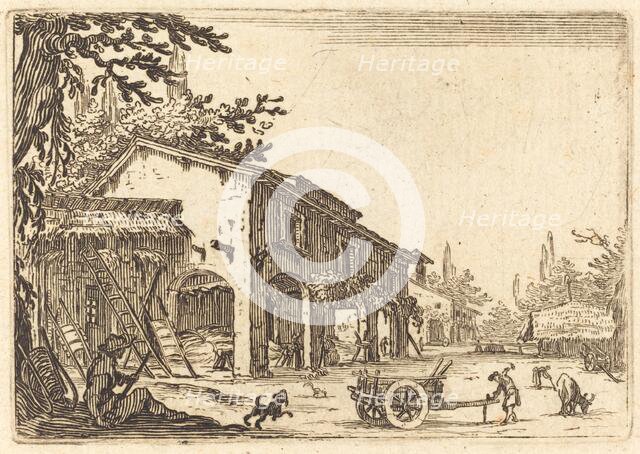 Courtyard of a Farm, c. 1622. Creator: Jacques Callot.