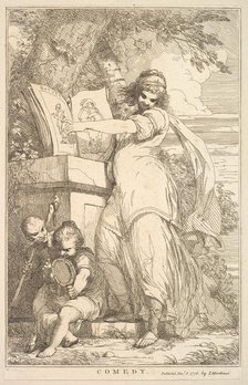 Comedy (from Fifteen Etchings Dedicated to Sir Joshua Reynolds), December 8, 1778. Creator: John Hamilton Mortimer.