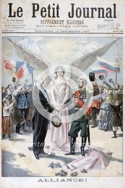 The Franco-Russian Alliance, 1897. Creator: Oswaldo Tofani.