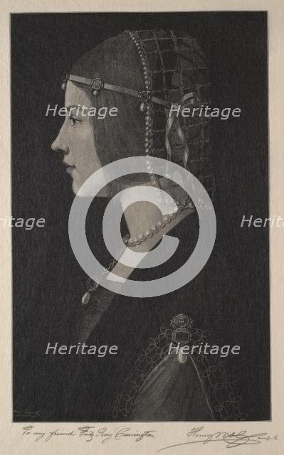 Beatrice dEste, 1907. Creator: Henry Wolf (American, 1852-1916).