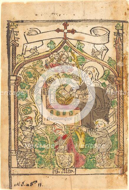 Saint Alto, Saint Bridget and the Founders of the Mariamunster, c. 1500. Creator: Unknown.