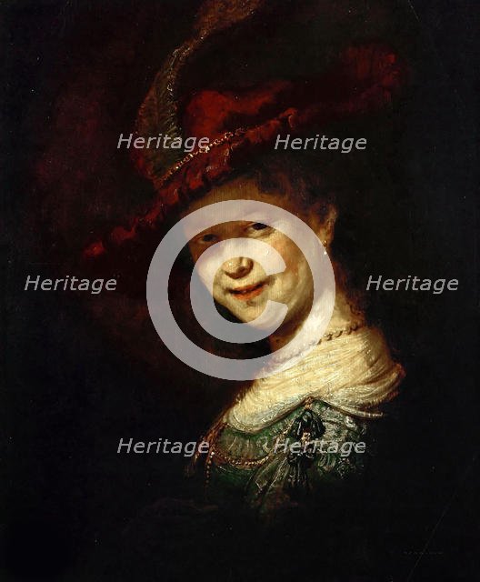 Saskia van Uylenburgh as girl, 1633. Creator: Rembrandt van Rhijn (1606-1669).