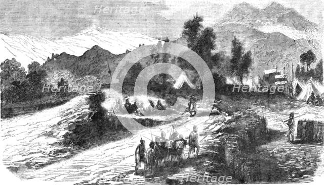 'Encampment of Native Troops serving with the Allied Forces on the Heights of Sebastopol', 1854. Creator: Unknown.