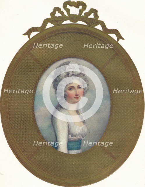 Miniature Portrait of Katherine, Lady Manners, Later Lady Huntingtower, 1787, (1907). Artist: Richard Cosway