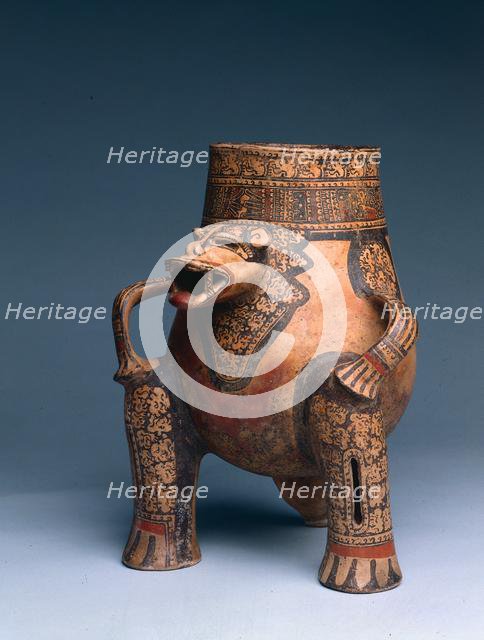 Vessel: Jaguar(?), c. 1000-1550. Creator: Unknown.