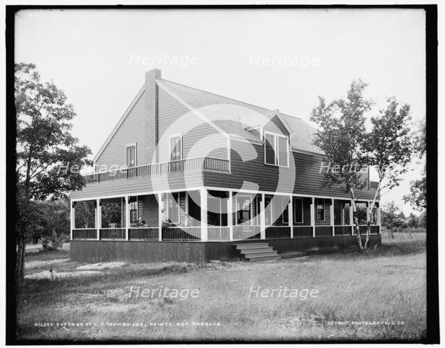 Cottage of L.S. Trowbridge, Pointe aux Barques, between 1890 and 1901. Creator: Unknown.