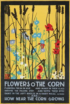 Flowers O' The Corn, 1920. Creator: McKnight Kauffer, Edward (1890-1954).