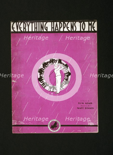 Sheet music cover, Everything Happens To Me, American, 1939. Artist: Unknown