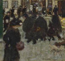 Personnages dans la rue, c1894. Creator: Bonnard, Pierre (1867-1947).
