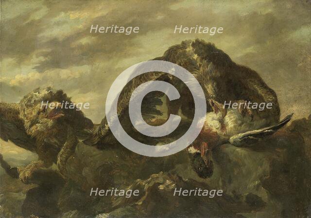 Eagles on the Cliffs, 1857. Creator: Jan Fyt.