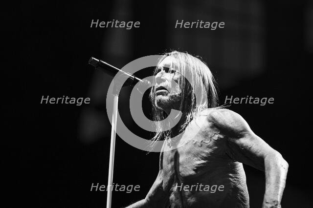 Iggy Pop performing live at the Alexandra Palace, London, 28 May 2025. Creator: Annapaola Marchesani.