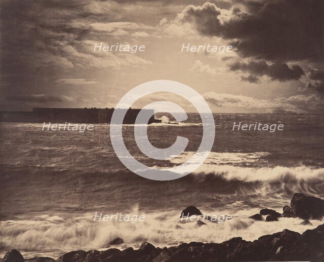 [The Great Wave, Sète], 1857. Creator: Gustave Le Gray.